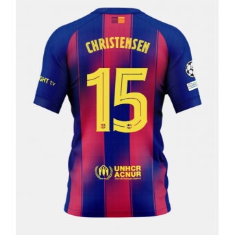 Barcelona Andreas Christensen #15 Maglia Gara Casa Repliche 2025-26 Maniche Corte